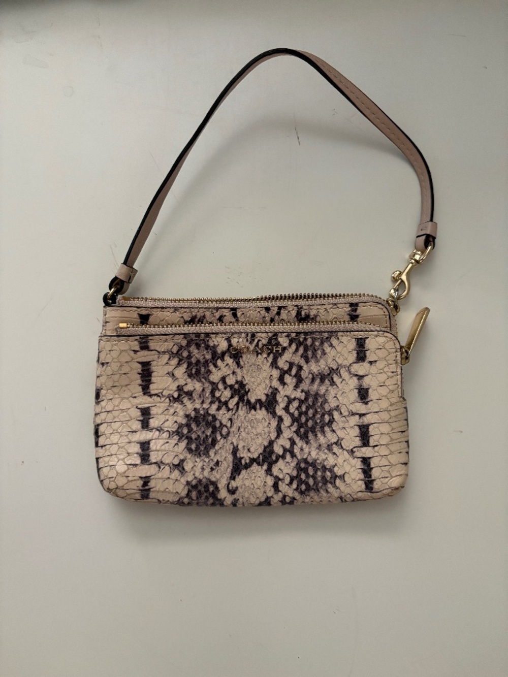 Coach Madison Wristlet Python Pattern